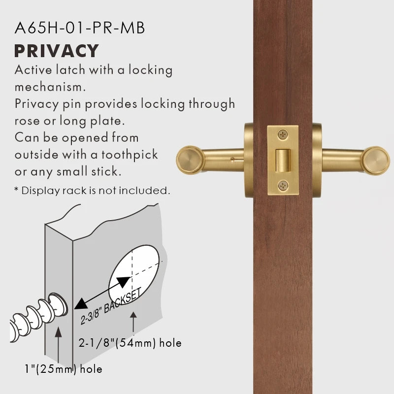 Cross Knurled Solid Brass Door Lever Set, US Standard