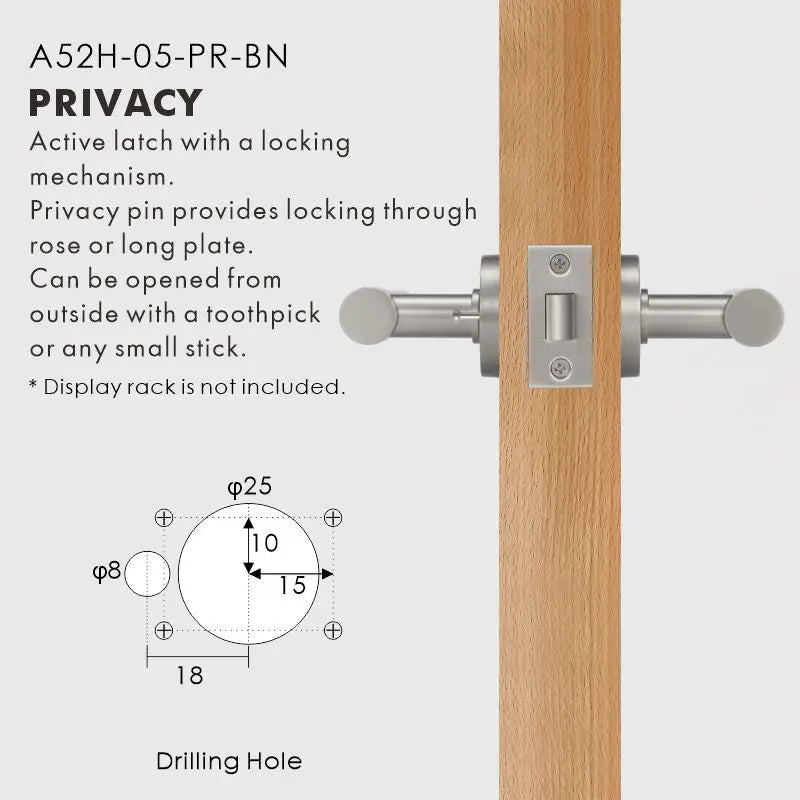 Plain Minimalist Solid Brass Door Lever Set, European Mortise