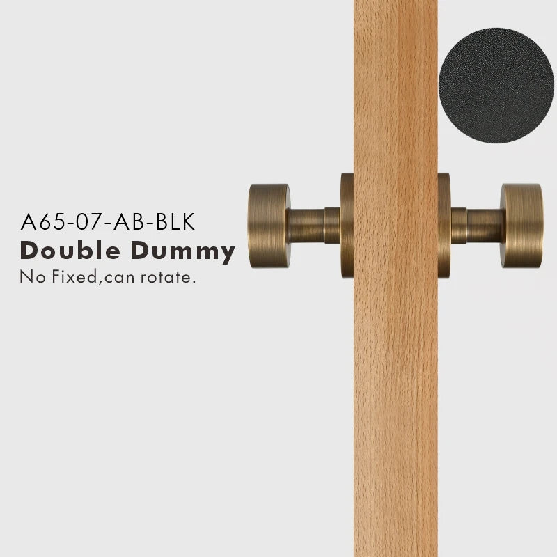 Round Solid Brass Door Knob Set, US Standard
