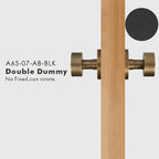 Round Solid Brass Door Knob Set, US Standard