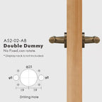 Diamond Knurled Solid Brass Door Lever Set, European Mortise