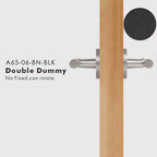 Leather Wrapped Solid Brass Door Lever Set, US Standard