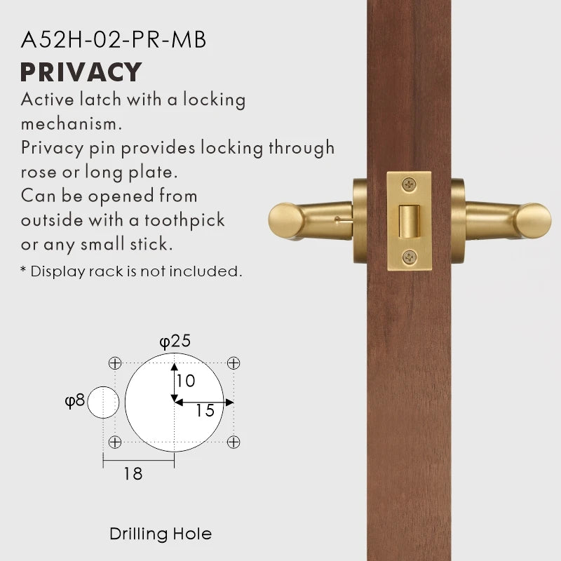 Diamond Knurled Solid Brass Door Lever Set, European Mortise
