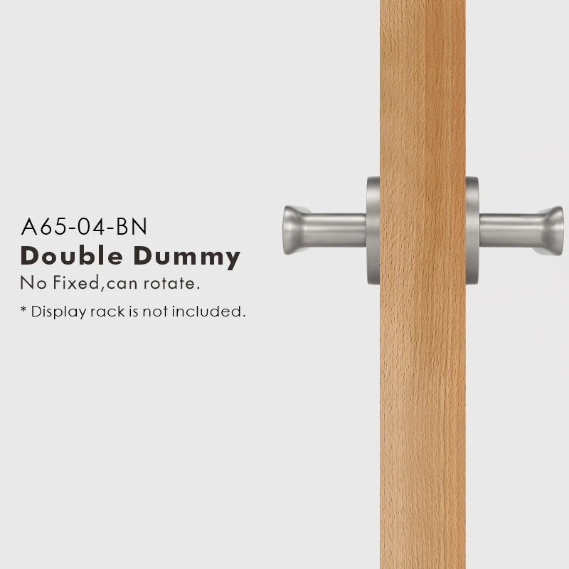 Flat Solid Brass Door Lever Set, US Standard