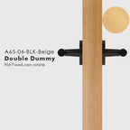 Leather Wrapped Solid Brass Door Lever Set, US Standard