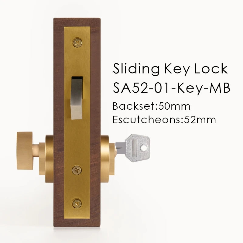 Solid Brass Sliding Door Privacy Lock