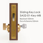 Solid Brass Sliding Door Privacy Lock
