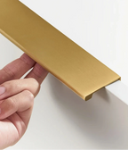 Solid Brass Edge Pull Handle – Gold Cabinet & Drawer Pull