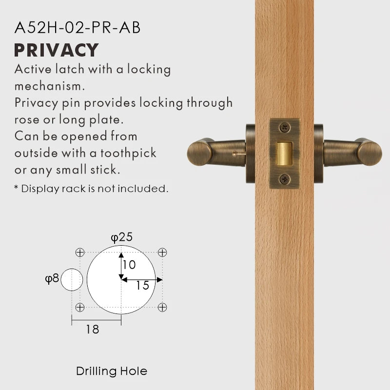 Diamond Knurled Solid Brass Door Lever Set, European Mortise