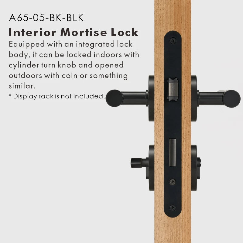 Plain Minimalist Solid Brass Door Lever Set, US Standard