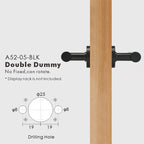 Plain Minimalist Solid Brass Door Lever Set, European Mortise