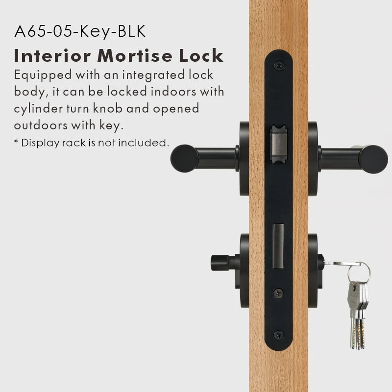 Plain Minimalist Solid Brass Door Lever Set, US Standard
