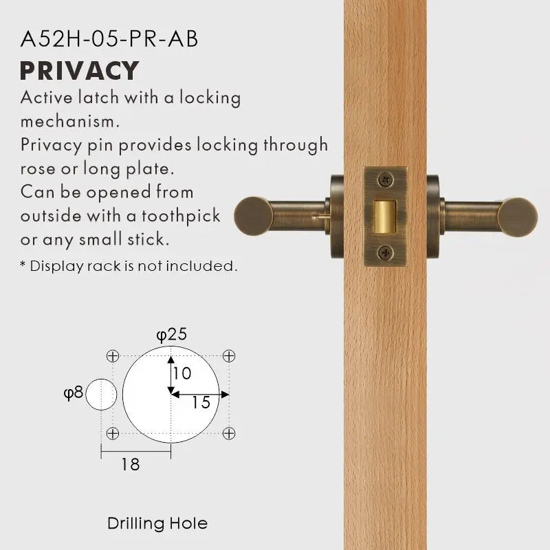 Plain Minimalist Solid Brass Door Lever Set, European Mortise