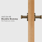 Flat Solid Brass Door Lever Set, US Standard