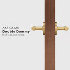 Linear Knurled Solid Brass Door Lever Set, US Standard