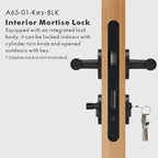 Cross Knurled Solid Brass Door Lever Set, US Standard