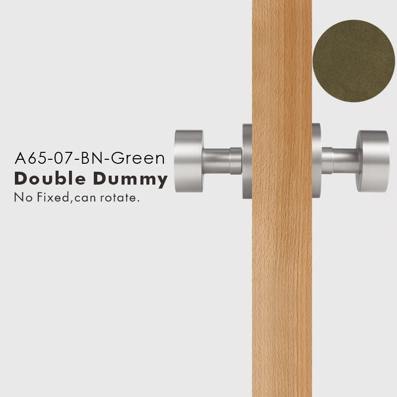 Round Solid Brass Door Knob Set, US Standard