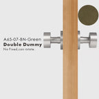 Round Solid Brass Door Knob Set, US Standard