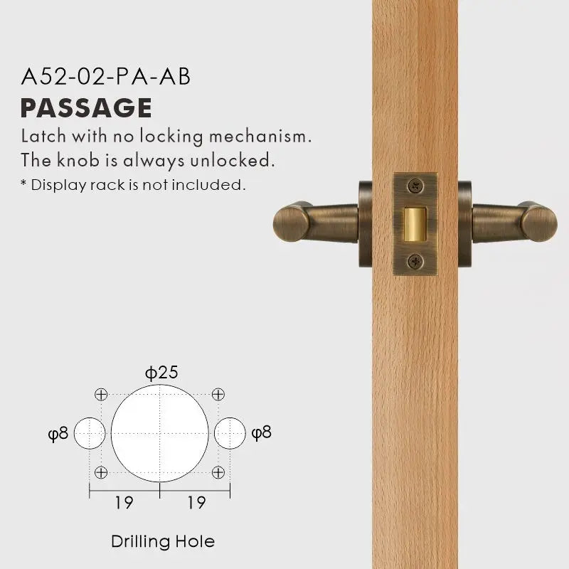 Diamond Knurled Solid Brass Door Lever Set, European Mortise