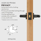 Diamond Knurled Solid Brass Door Lever Set, European Mortise