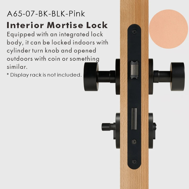 Round Solid Brass Door Knob Set, US Standard