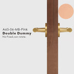 Leather Wrapped Solid Brass Door Lever Set, US Standard