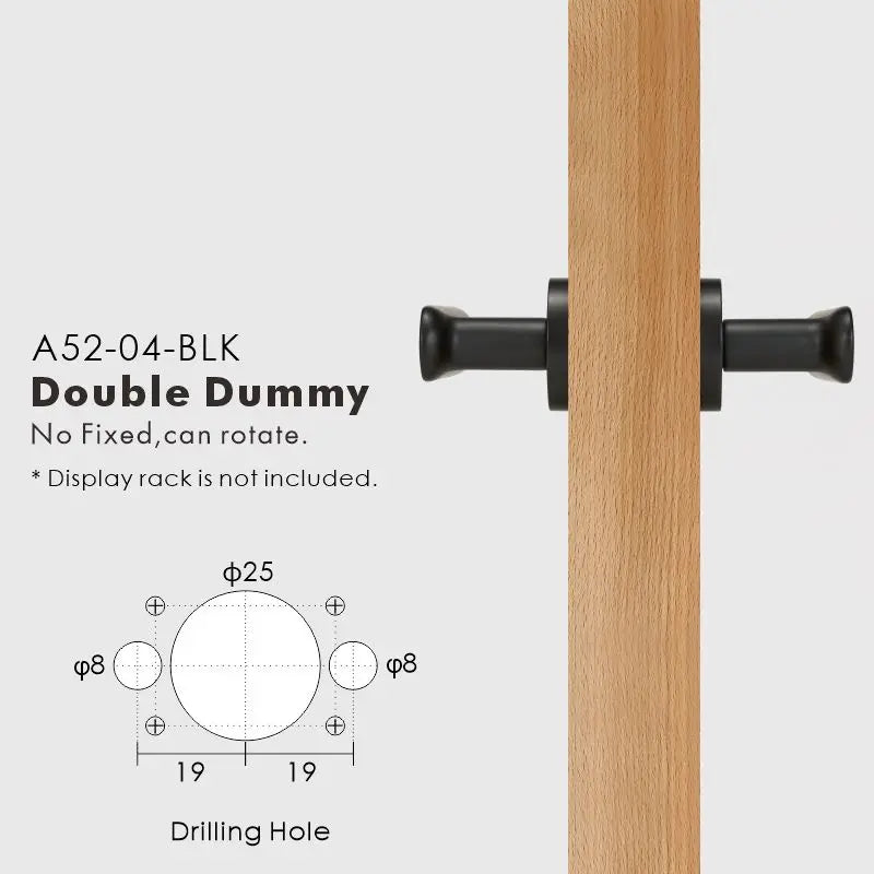 Flat Solid Brass Door Lever Set, European Mortise