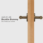 Cross Knurled Solid Brass Door Lever Set, US Standard