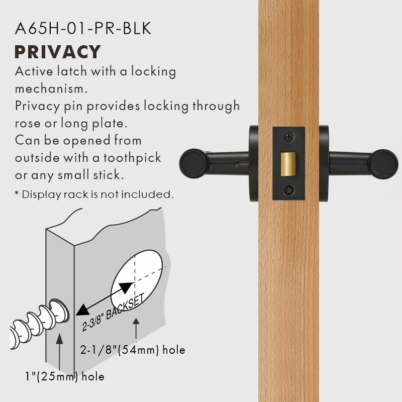Cross Knurled Solid Brass Door Lever Set, US Standard
