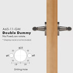 Sculpted Solid Brass Door Lever Set, US Standard