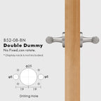 Classic Bar Solid Brass Door Lever Set, European Mortise