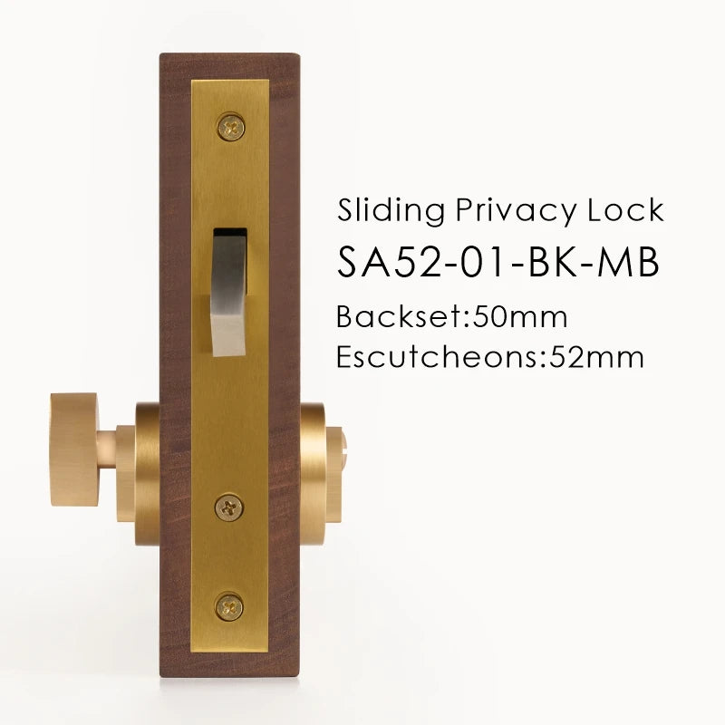 Solid Brass Sliding Door Privacy Lock