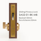 Solid Brass Sliding Door Privacy Lock