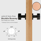 Round Solid Brass Door Knob Set, European Mortise