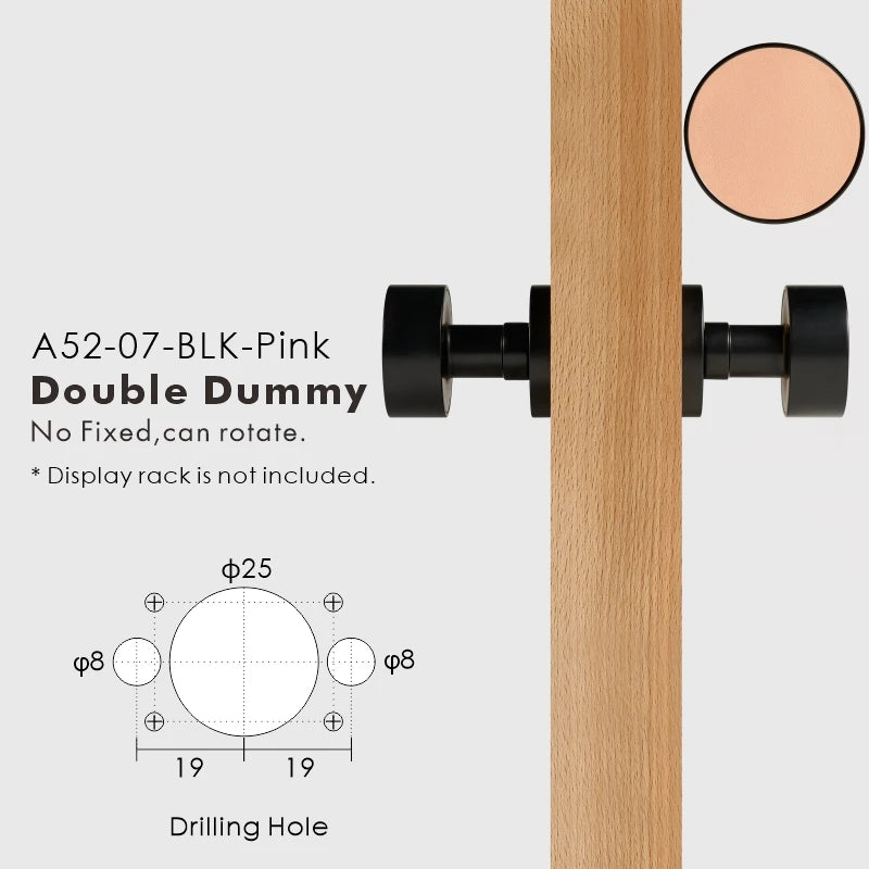 Round Solid Brass Door Knob Set, European Mortise