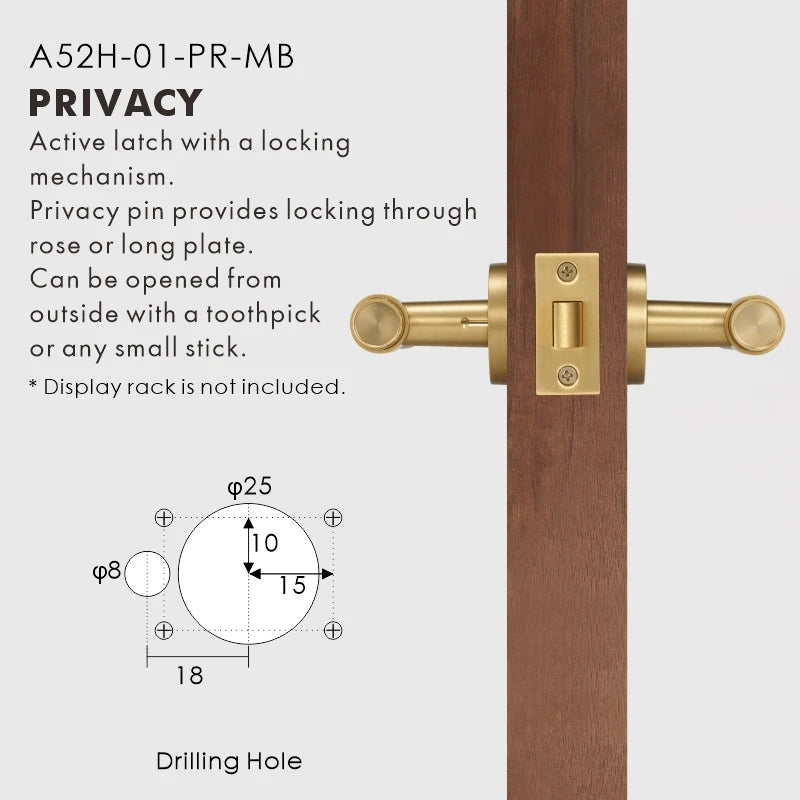 Cross Knurled Solid Brass Door Lever Set, European Mortise