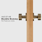 Round Solid Brass Door Knob Set, US Standard