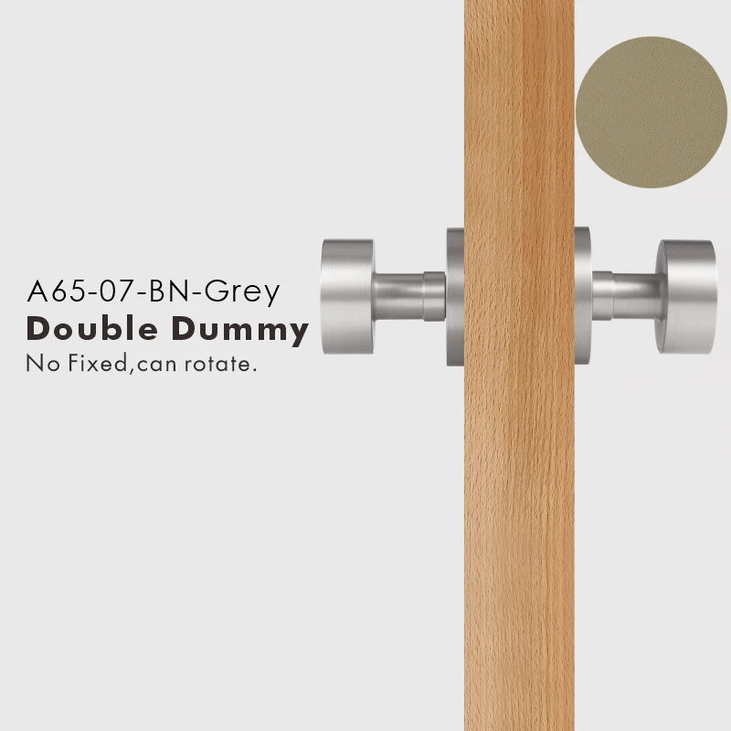 Round Solid Brass Door Knob Set, US Standard