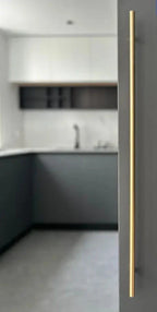 Solid Brass T-Bar Cabinet Handle – Long Round Rod Drawer & Door Pull