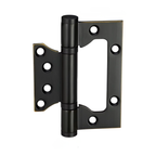 Butterfly Brass Hinge — 4.02" H × 2.52" W