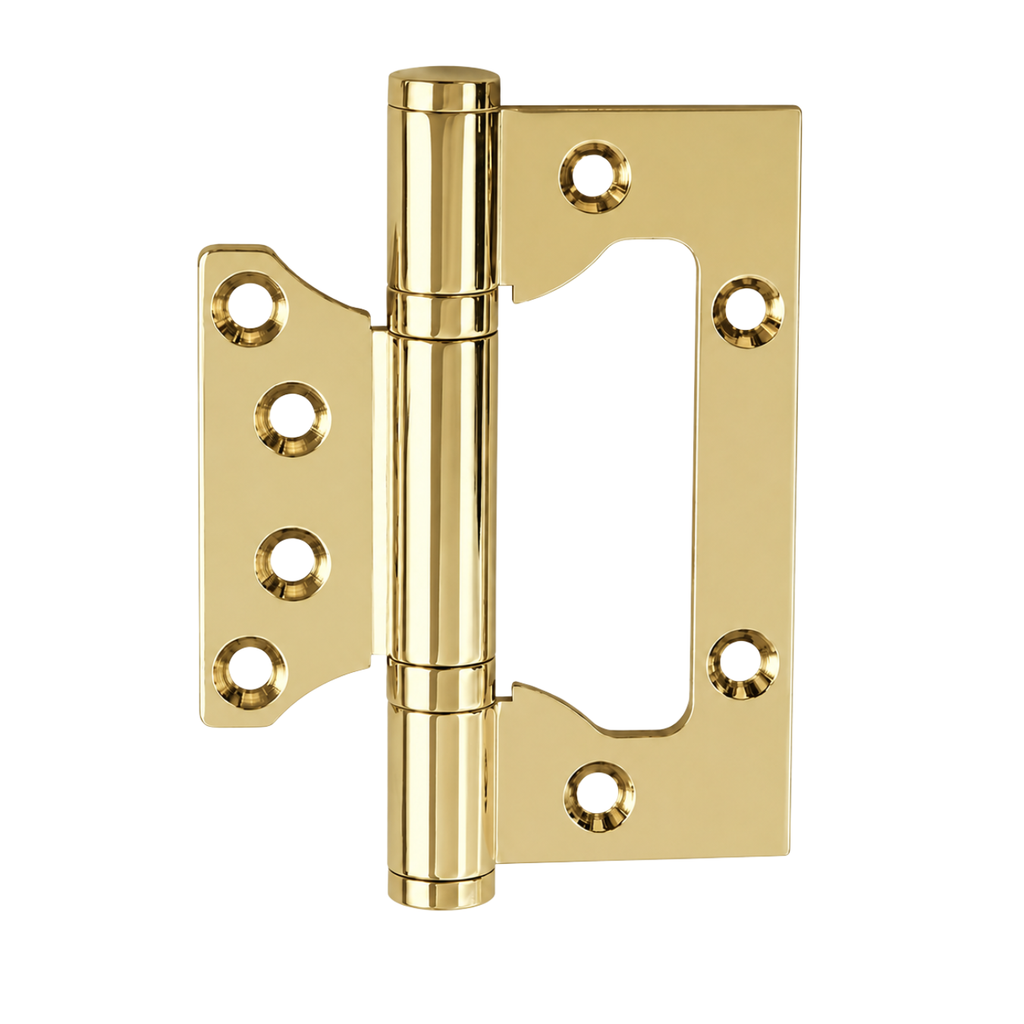 Butterfly Brass Hinge — 4.02" H × 2.52" W