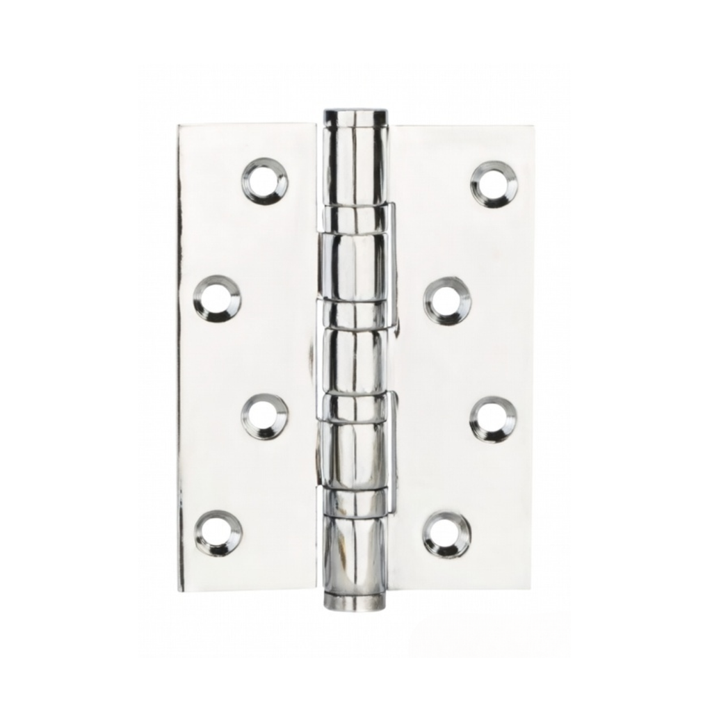 Stepped Brass Butt Hinge — 4" or 5" H × 3.03" W