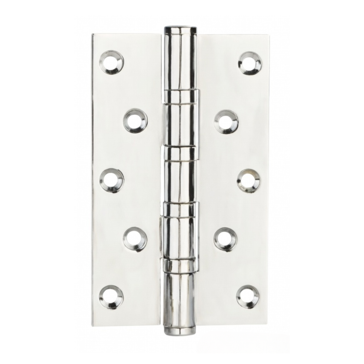Stepped Brass Butt Hinge — 4" or 5" H × 3.03" W