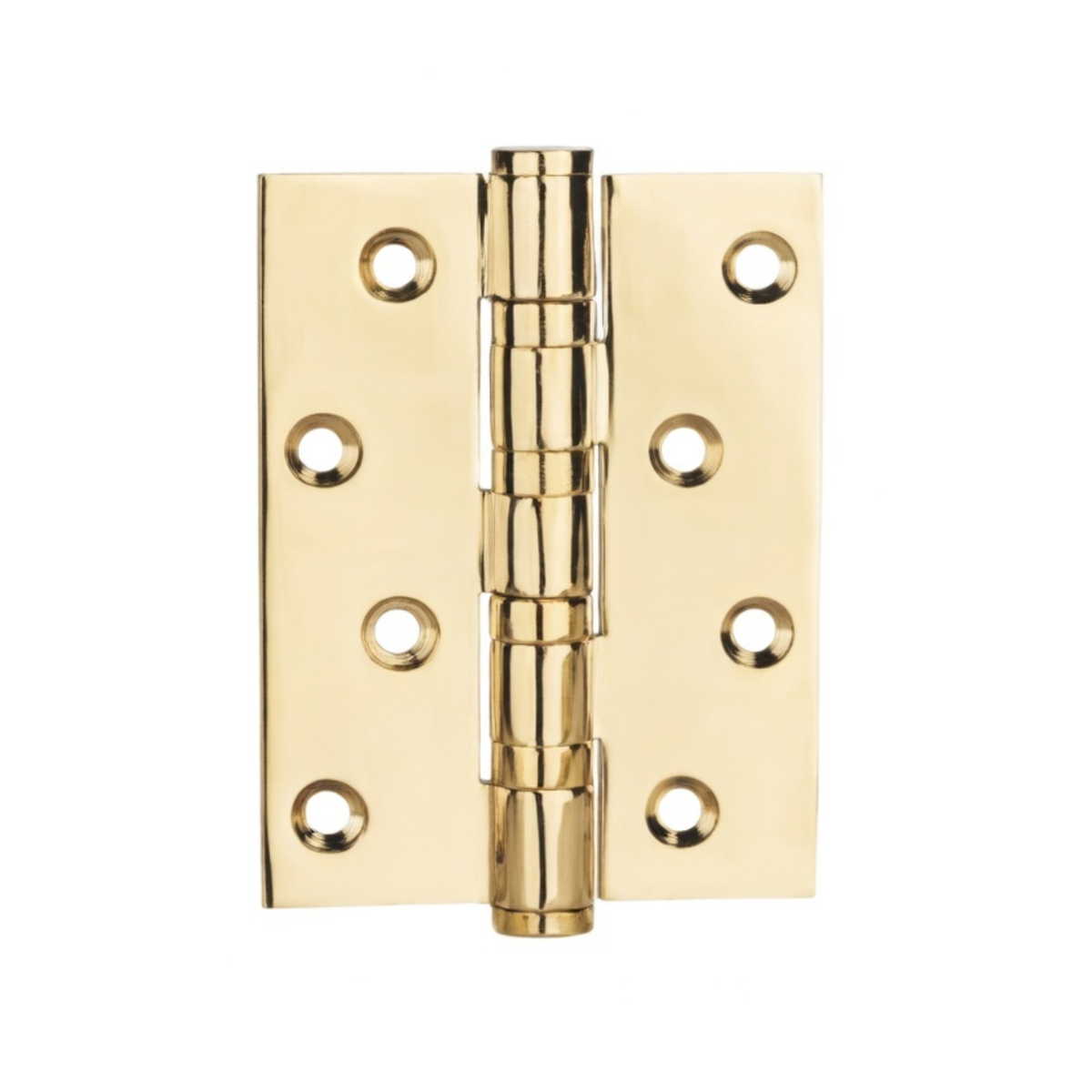 Stepped Brass Butt Hinge — 4" or 5" H × 3.03" W