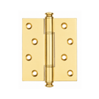 Plain Brass Butt Hinge — 4" or 5" H × 3.46" W
