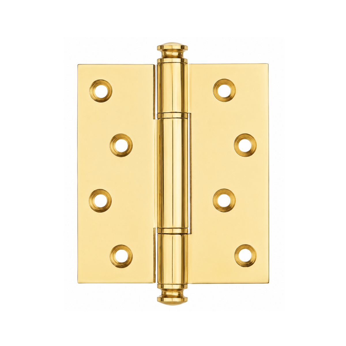 Plain Brass Butt Hinge — 4" or 5" H × 3.46" W