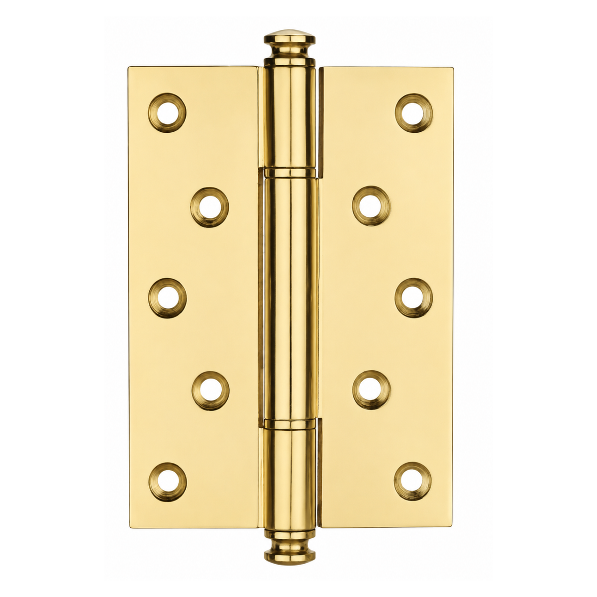 Plain Brass Butt Hinge — 4" or 5" H × 3.46" W