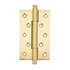 Plain Brass Butt Hinge — 4" or 5" H × 3.03" W