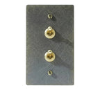 1-Gang Solid Brass Retro Toggle Light Switch