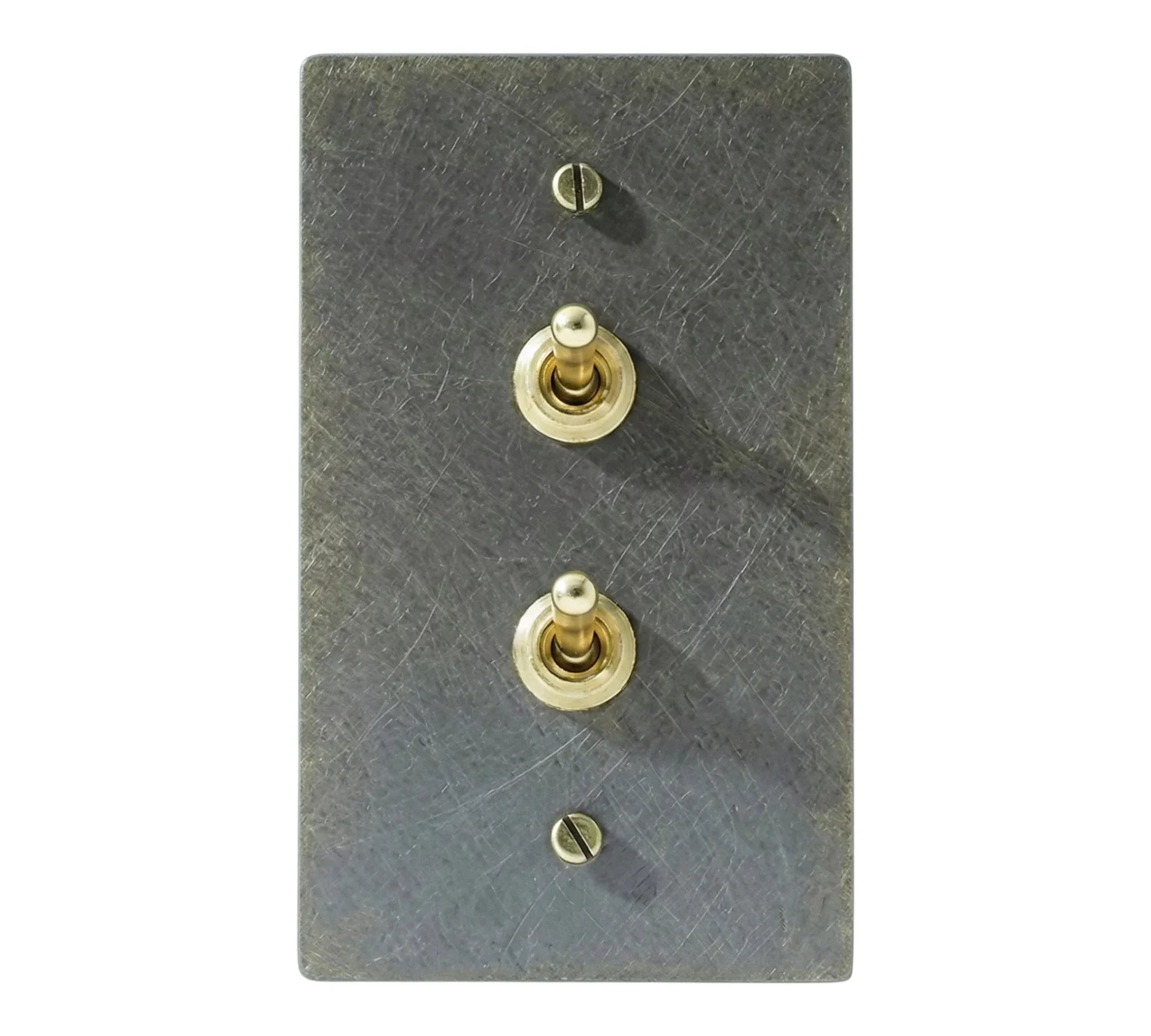 1-Gang Solid Brass Retro Toggle Light Switch